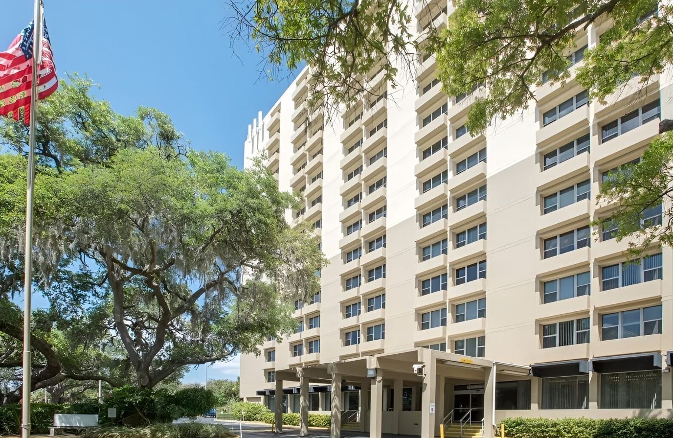 Exterior view of Bayshore Presbyterian Apartments building
