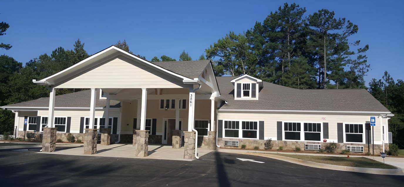 Exterior view of Green Park Senior Care Home building
