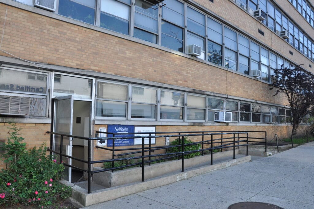 Exterior view of Selfhelp facility entrance.
