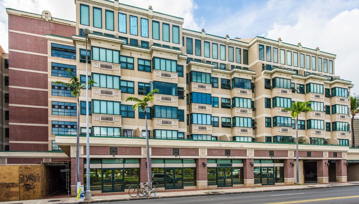 Exterior view of the Honuakaha Senior Housing building
