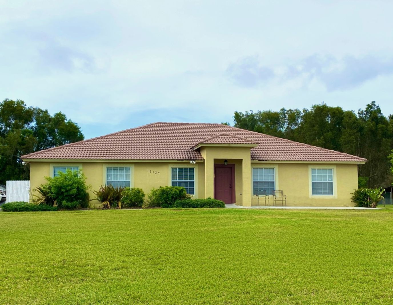 Exterior view of a single-story assisted living facility