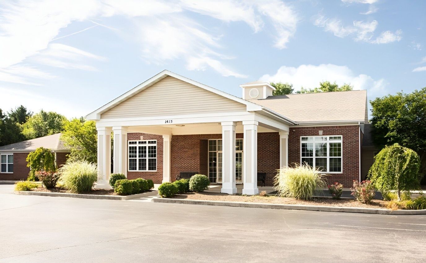 Exterior view of Randall Residence facility entrance