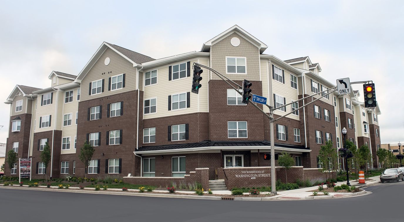Exterior view of The Residences at Washington Street