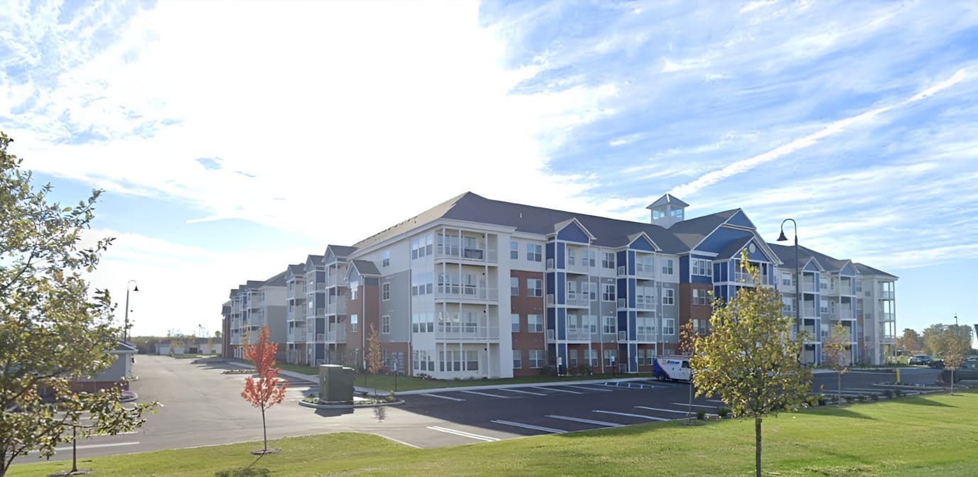Exterior view of GrandView 55+ Luxury Living facility