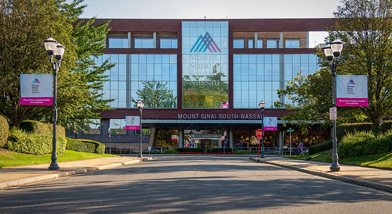Exterior view of Mount Sinai South Nassau facility