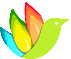 1st Choice Home Care Services, Inc., home care in Brooklyn, NY — Colorful abstract bird logo design