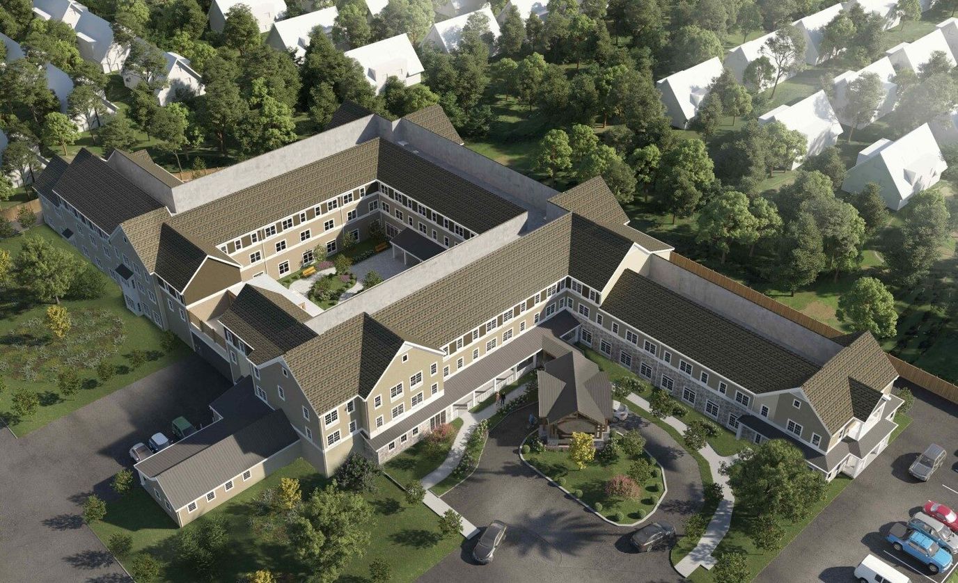 Aerial view of Ridgewood Senior Living campus