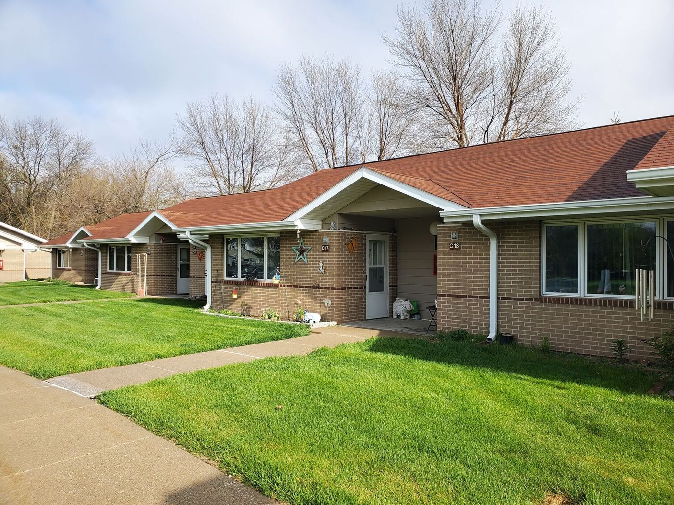 Exterior view of Riverside Gardens Senior Apartments