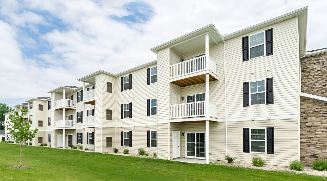 Exterior view of Lyndon Square Senior Apartments