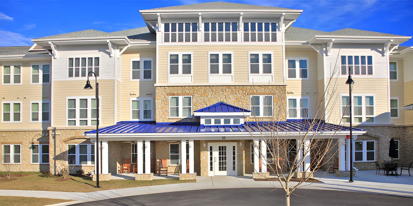 Exterior view of Hammarlee House, a senior living facility