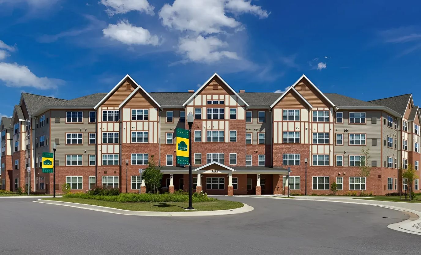 Exterior view of a senior living facility