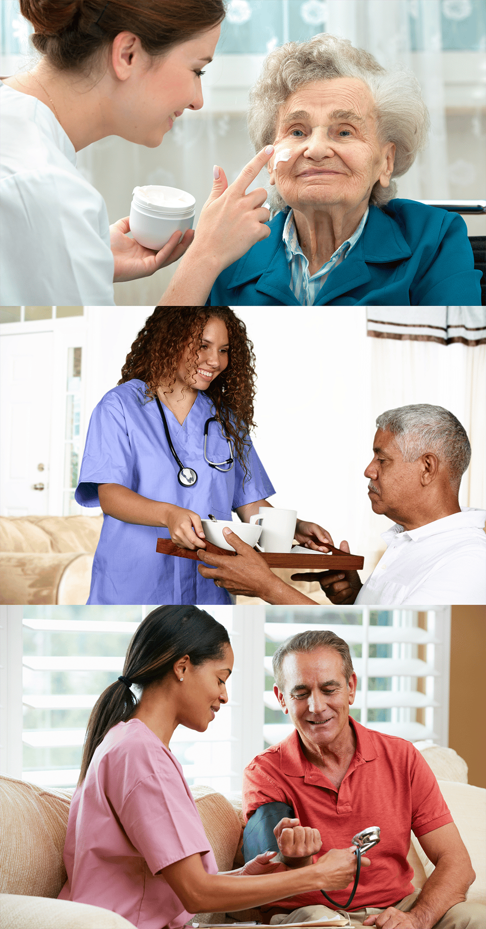 Staff assisting residents with care and support