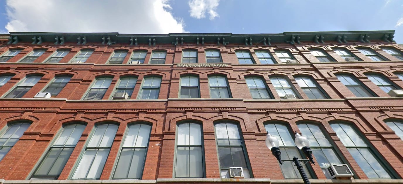 Front facade of the Southwick Block facility