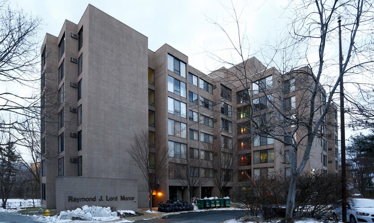 Exterior view of Raymond J. Lord Manor building