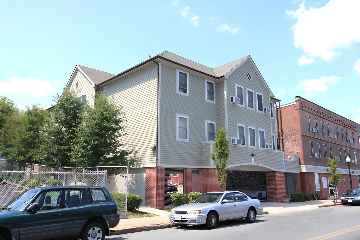 Exterior view of Carriage House Apartments building