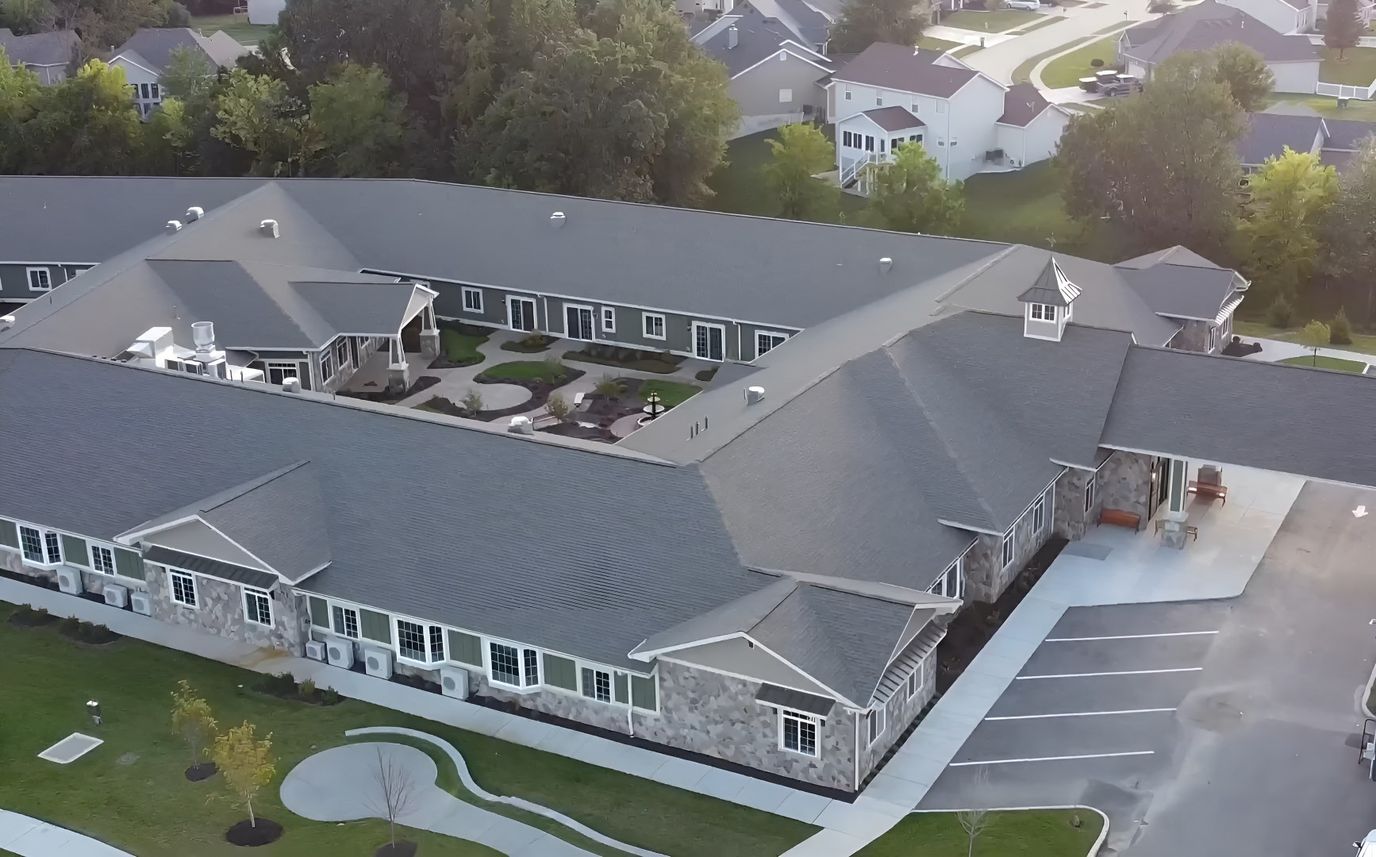 Aerial view of Hampton Manor of Wentzville facility