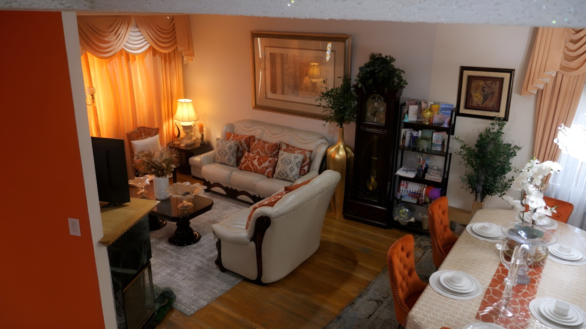 Cozy common area with comfortable seating and decor