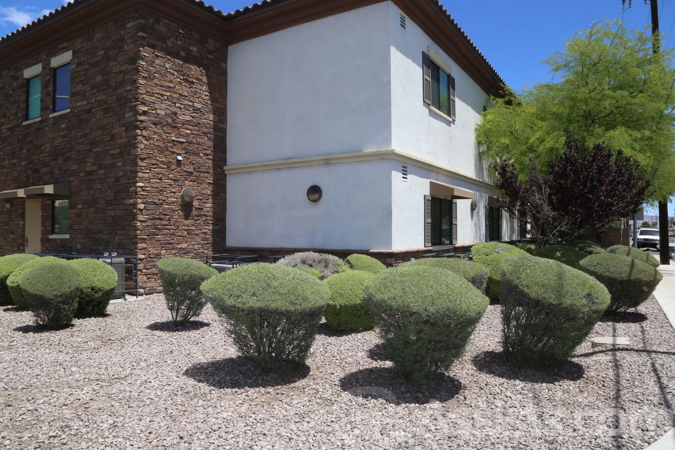 Exterior view of Casa Olivia with landscaped garden