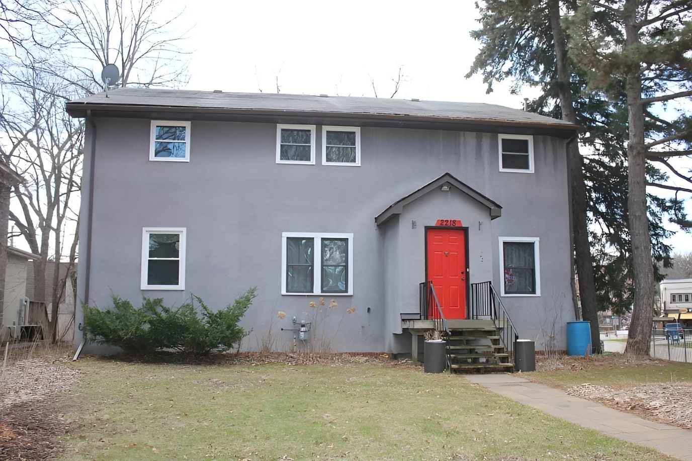 Exterior view of a two-story senior care facility