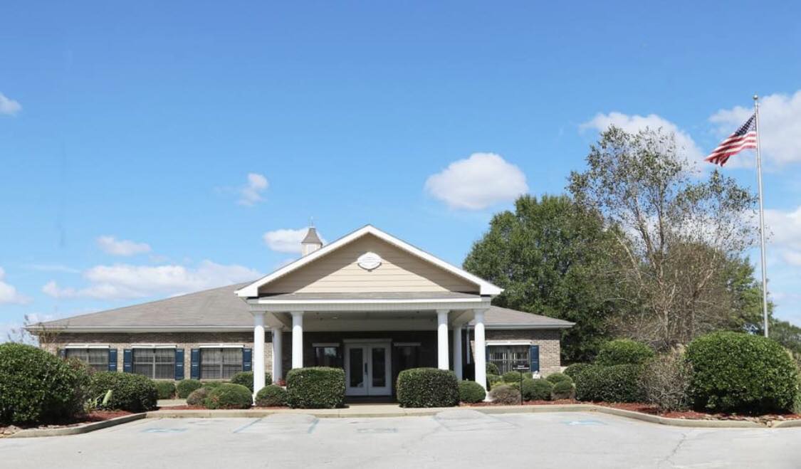 Front entrance of J. G. Alexander Nursing Center