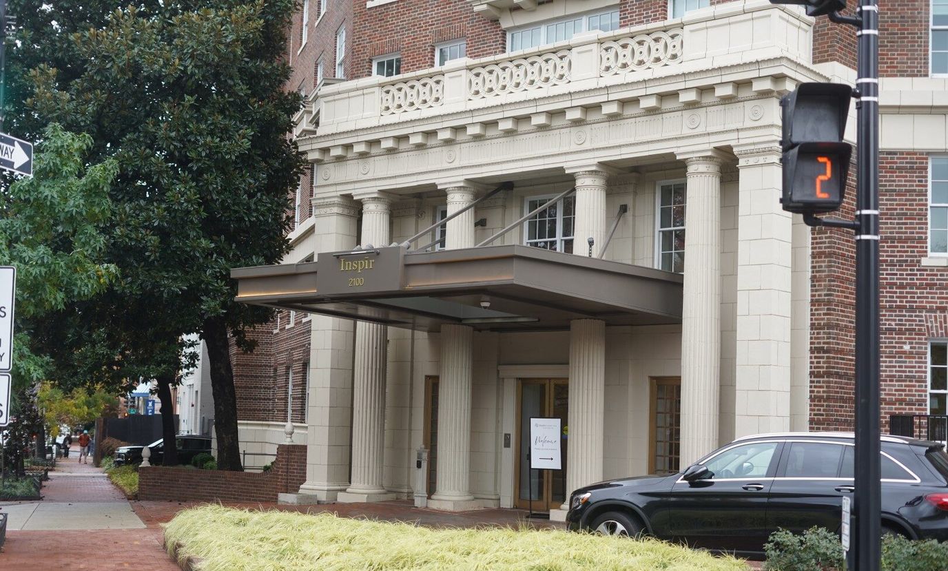 Exterior view of Inspīr Embassy Row entrance