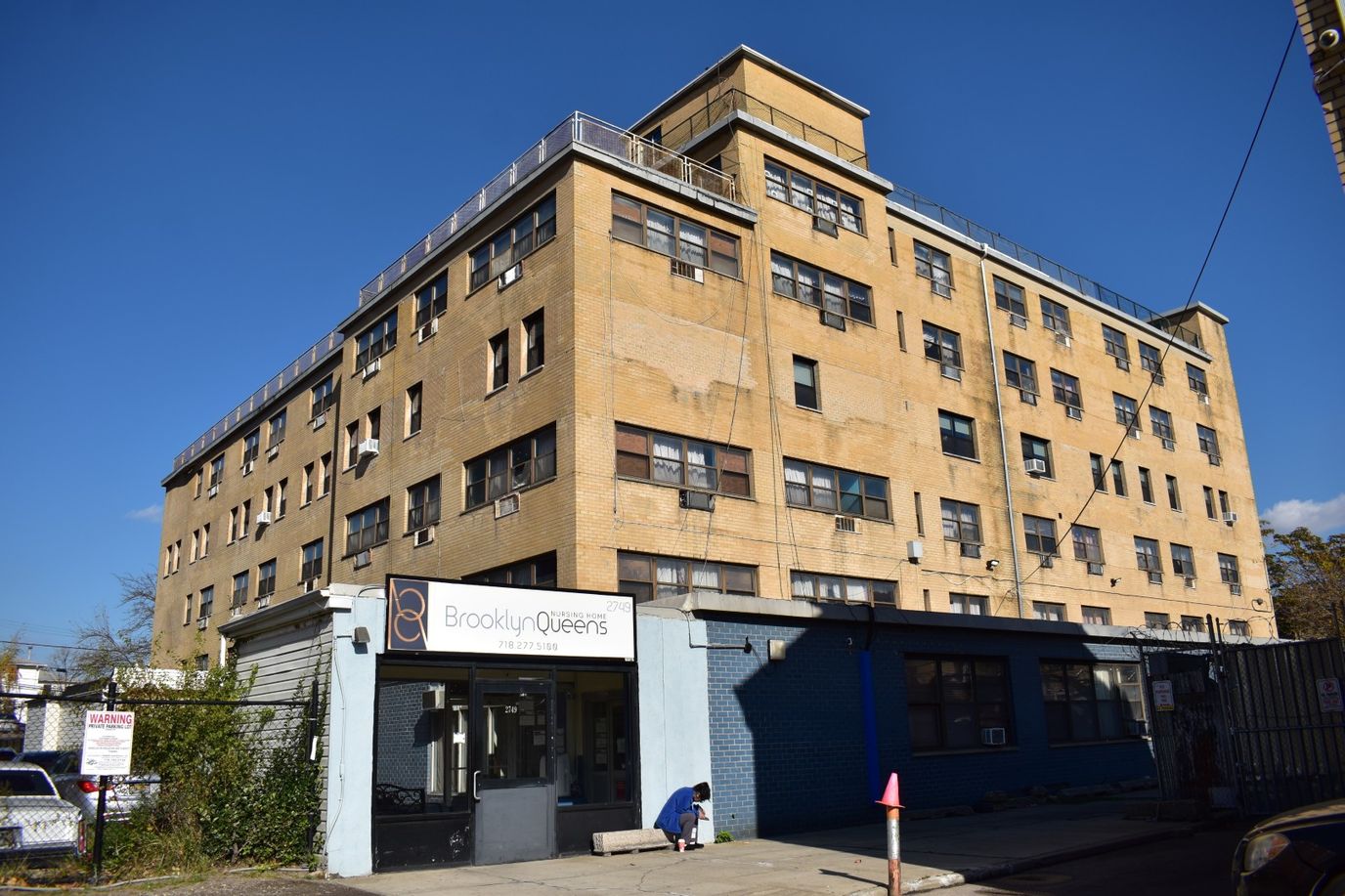 Exterior view of Brooklyn Queens Nursing Home building.