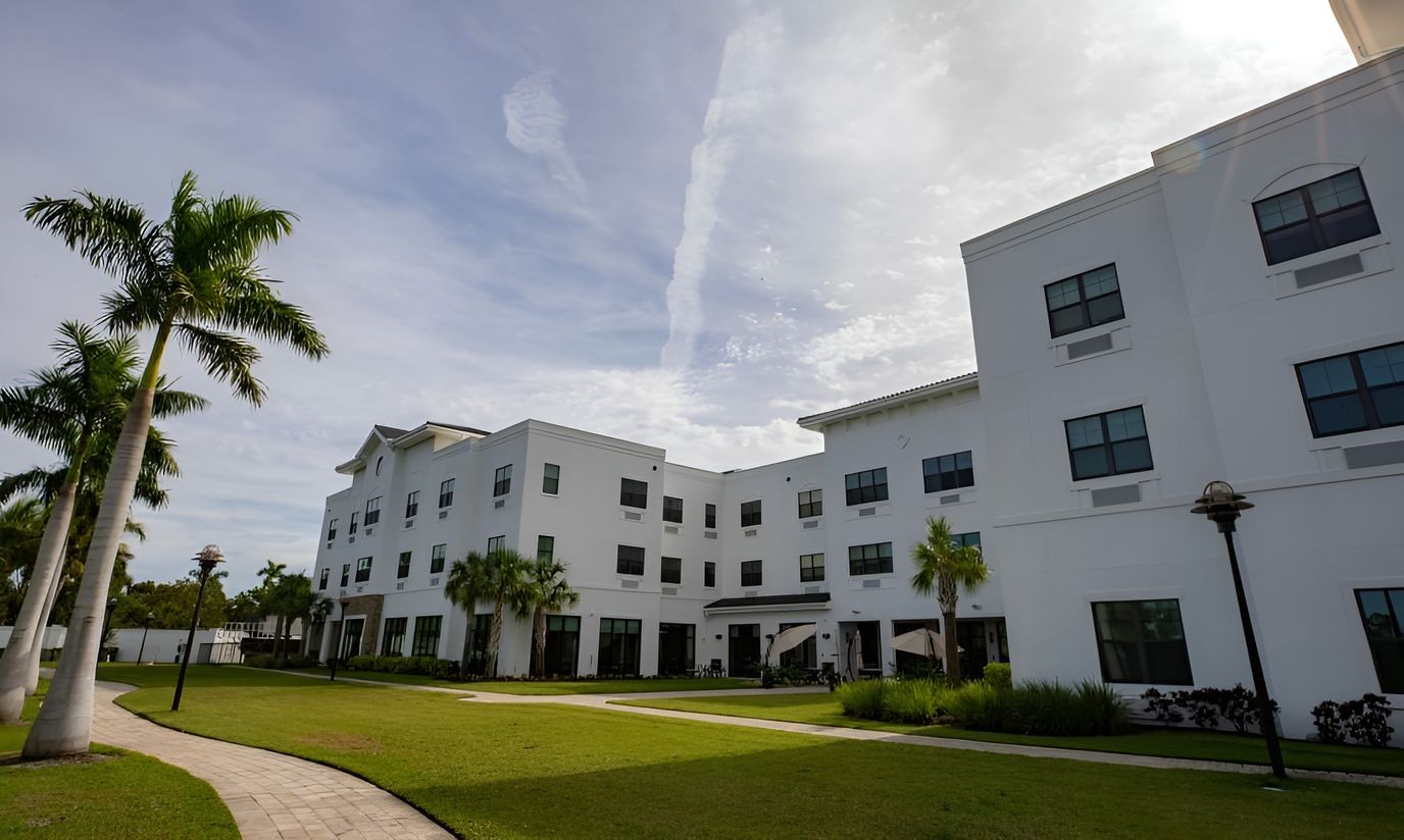 Exterior view of the Keystone Place at Beachwalk building