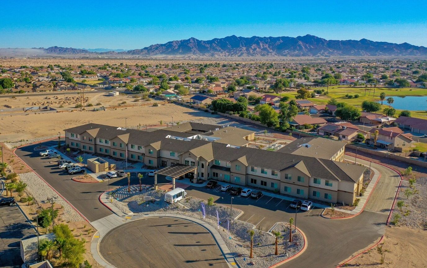 Aerial view of Ativo Senior Living of Yuma facility