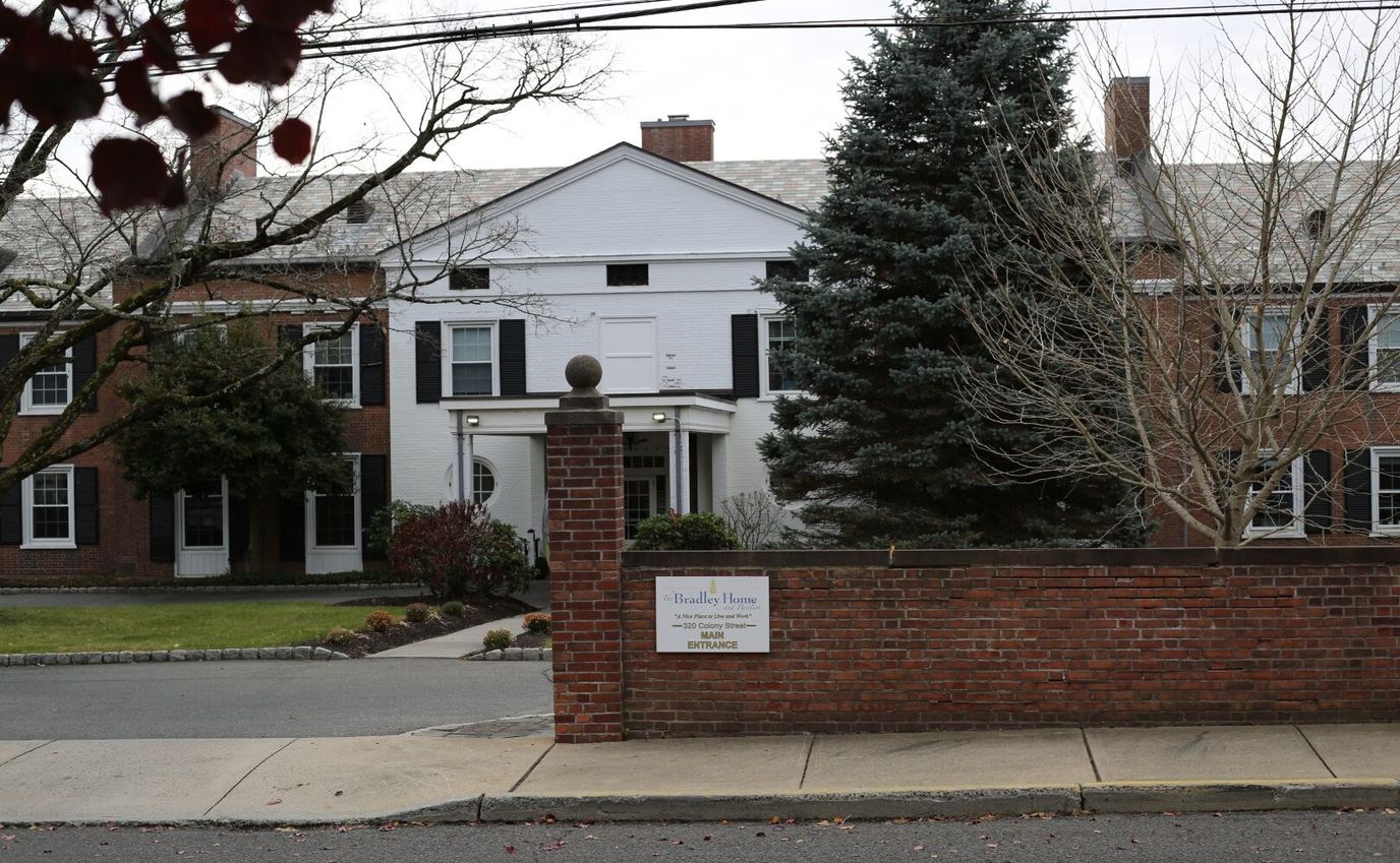 Exterior view of Bradley Home entrance with signage