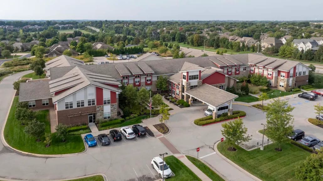 Aerial view of The Healthcare Resort of Leawood campus