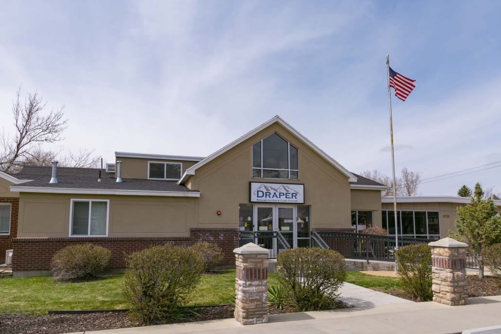 Exterior view of Draper Rehabilitation and Care Center building
