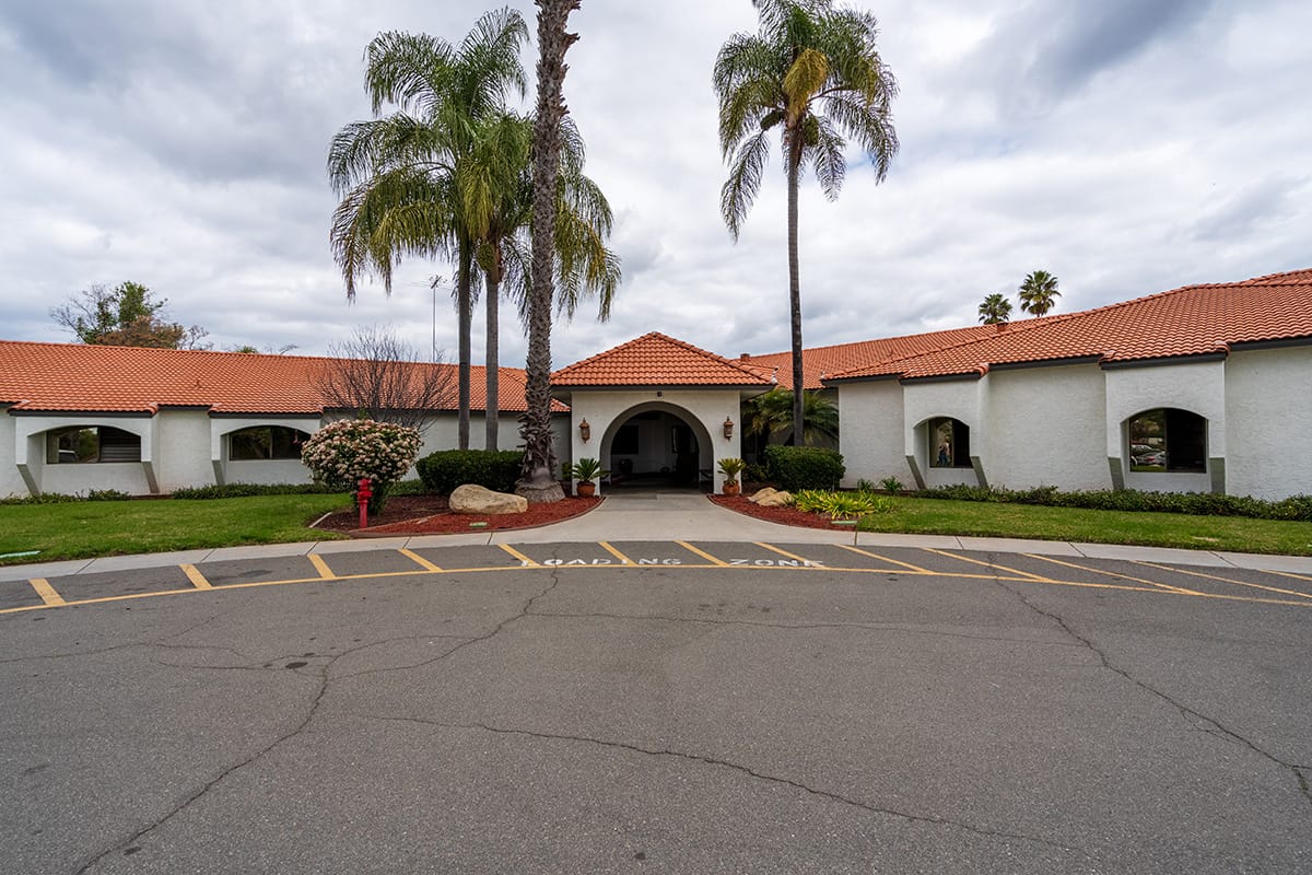 Main entrance of Ocean View Post-Acute facility