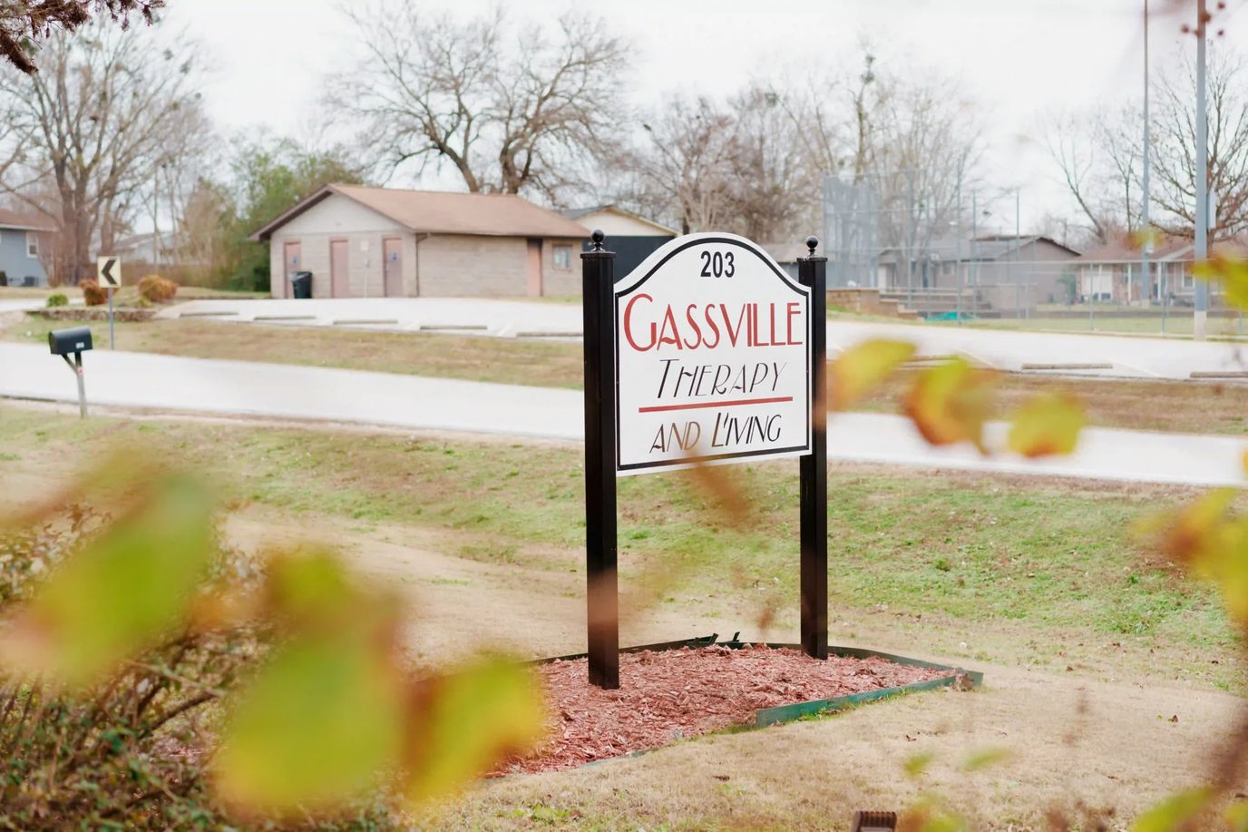 Exterior sign of Gassville Therapy and Living facility