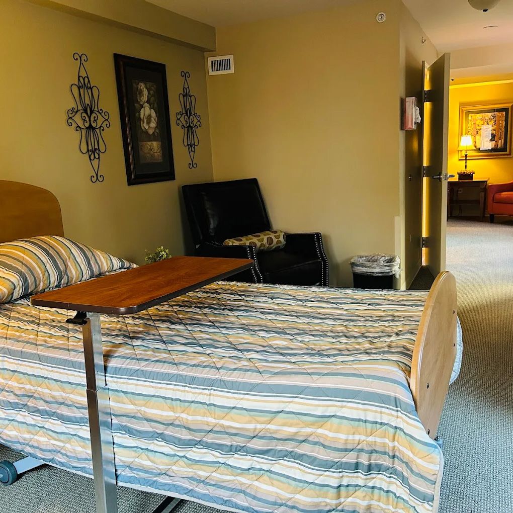 Cozy bedroom in a senior living facility