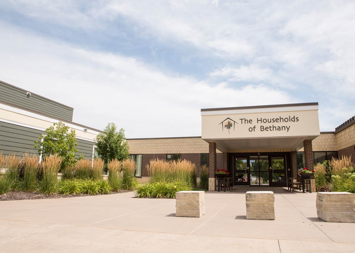 Exterior view of The Households of Bethany facility entrance