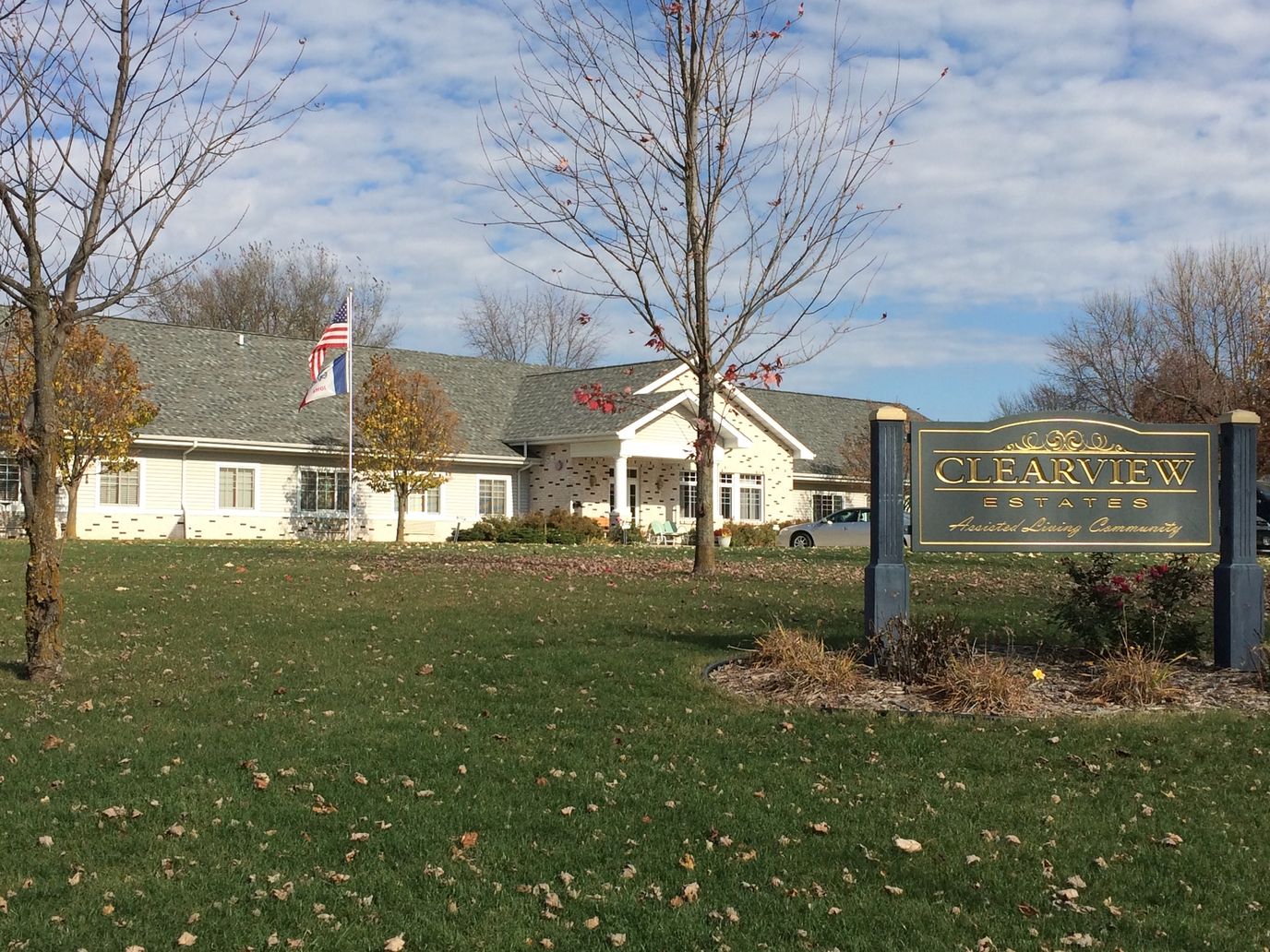Exterior view of Clearview Estates building