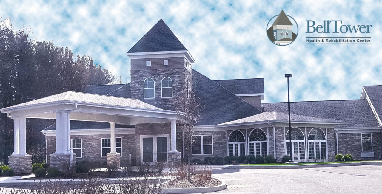Exterior view of the BellTower Health & Rehabilitation Center