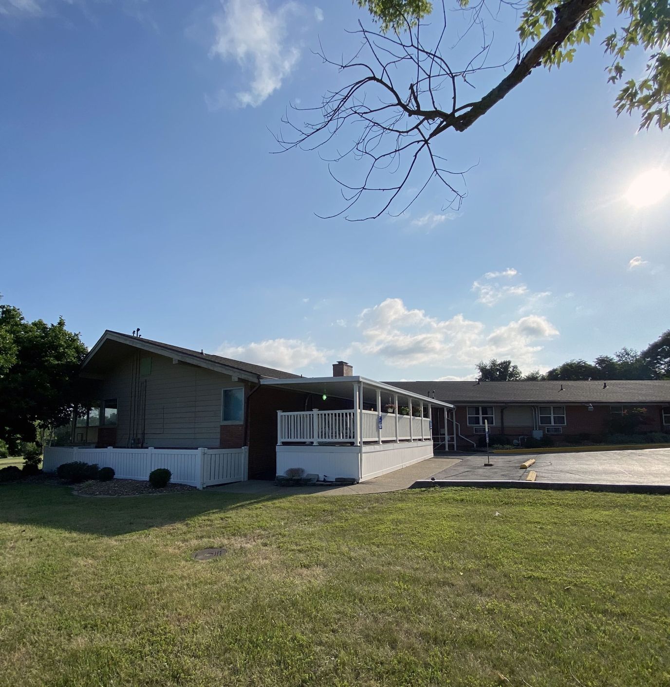 Exterior view of a senior living facility