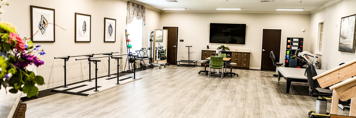 Interior view of a rehabilitation activity room