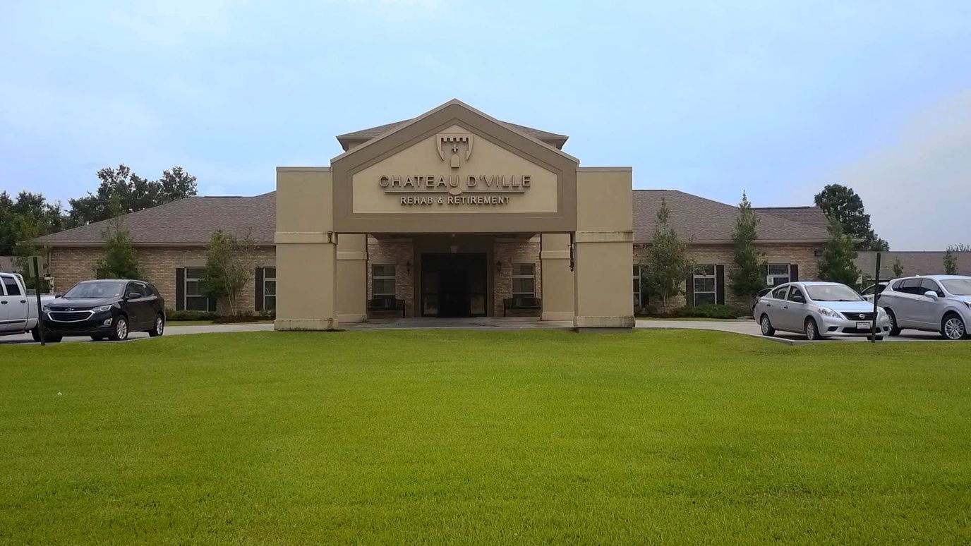 Exterior view of Chateau Ville Retirement facility