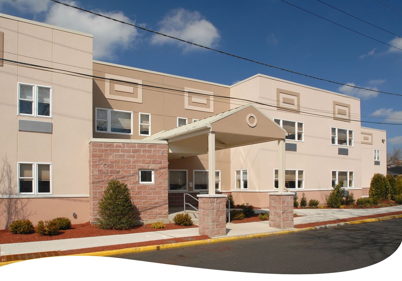 Exterior view of a senior living facility