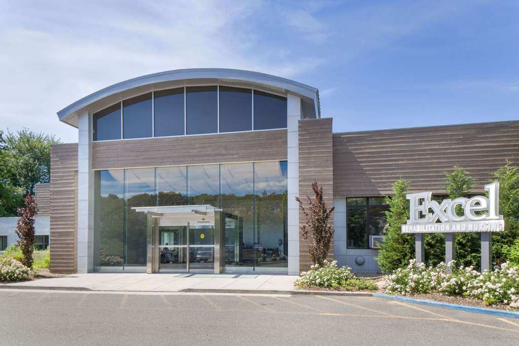 Exterior view of the nursing facility entrance