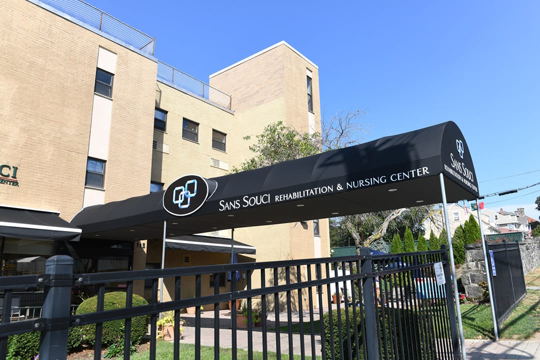 Exterior view of Sans Souci Rehabilitation & Nursing Center