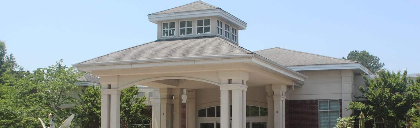 Exterior view of the assisted living facility entrance
