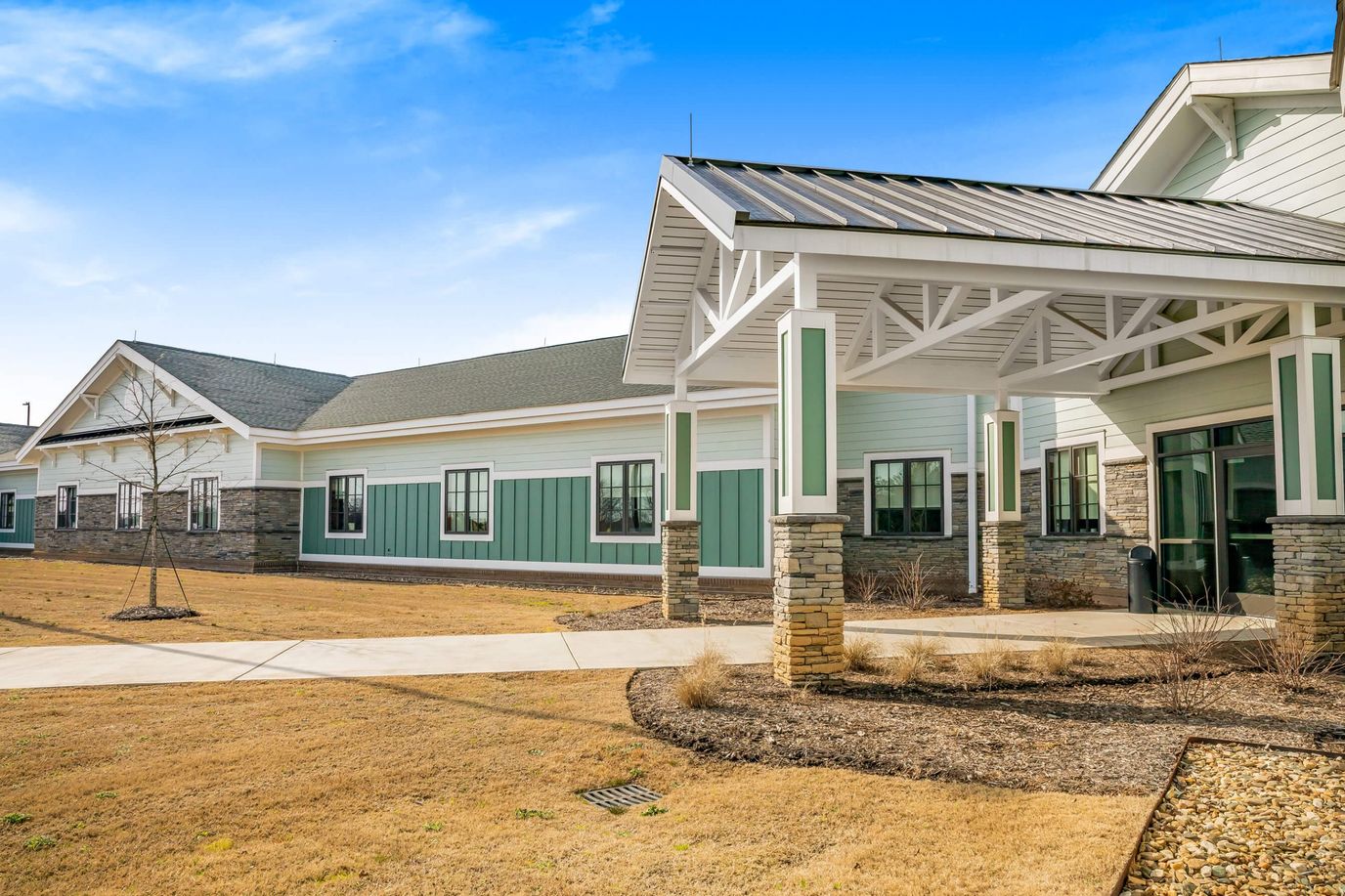 Building exterior of an assisted living facility