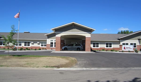 Exterior view of a senior living facility