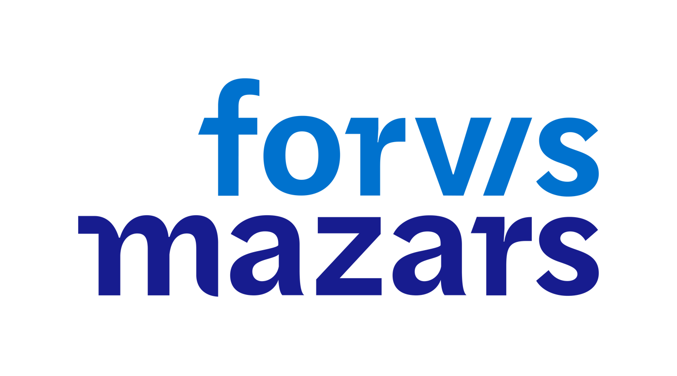 Company logo on a white background