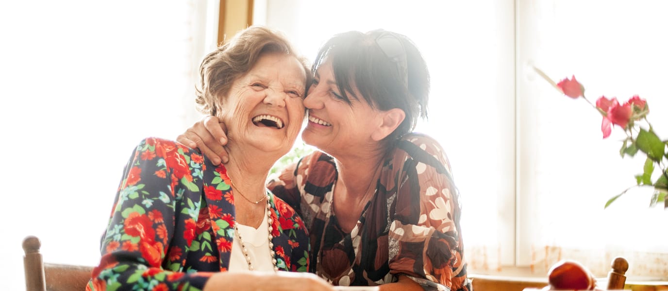 Residents enjoying a joyful moment together