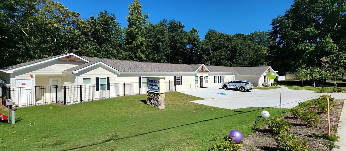 Exterior view of Green Park Senior Care Home building