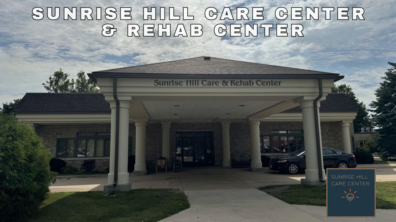 Exterior view of Sunrise Hill Care Center entrance